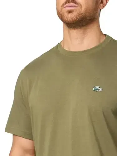 Lacoste Men's Short Sleeve Pima Jersey Crew Neck Tee - 3