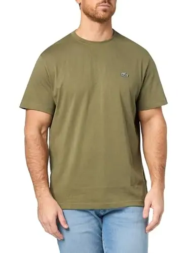 Lacoste Men's Short Sleeve Pima Jersey Crew Neck Tee 