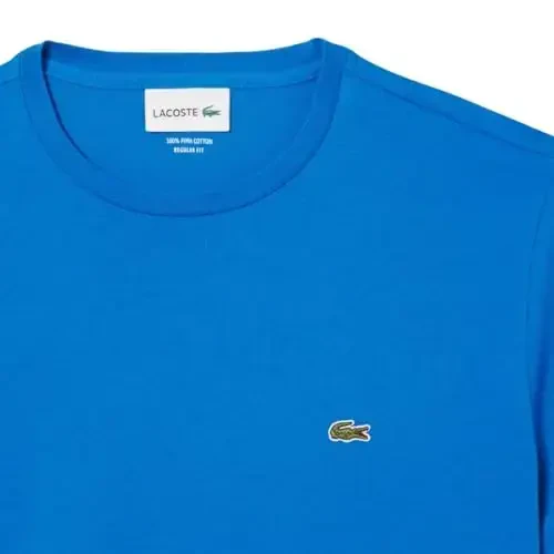 Lacoste Men's Short Sleeve Pima Jersey Crew Neck Tee - 6