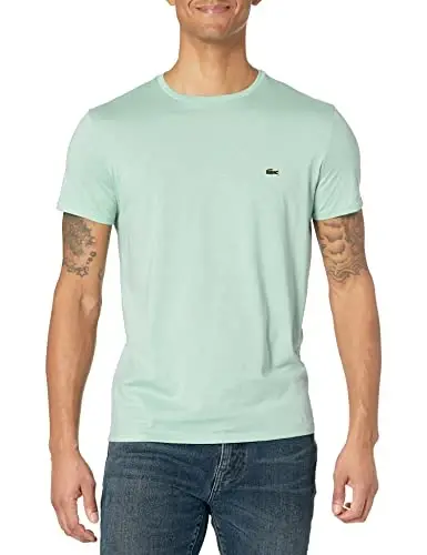 Lacoste Men's Short Sleeve Pima Jersey Crew Neck Tee - LACOSTE