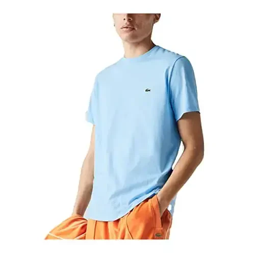 Lacoste Men's Short Sleeve Pima Jersey Crew Neck Tee - 1