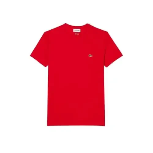 Lacoste Men's Short Sleeve Pima Jersey Crew Neck Tee - 5
