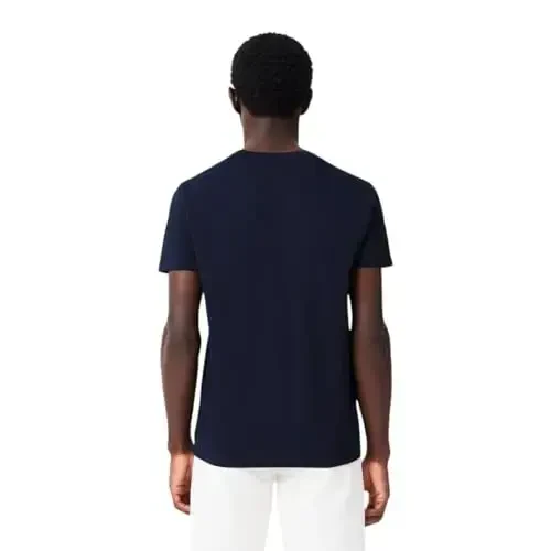 Lacoste Men's Short Sleeve Pima Jersey Crew Neck Tee - 3