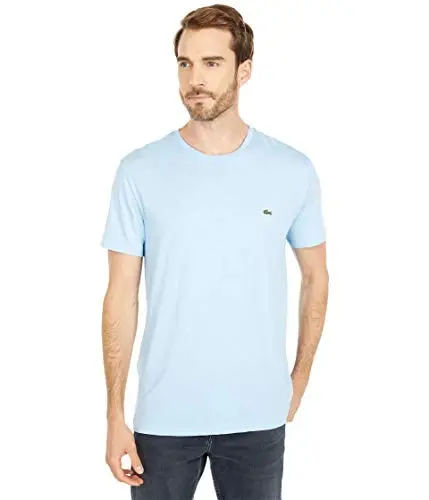 Lacoste Men's Short Sleeve Pima Jersey Crew Neck Tee 