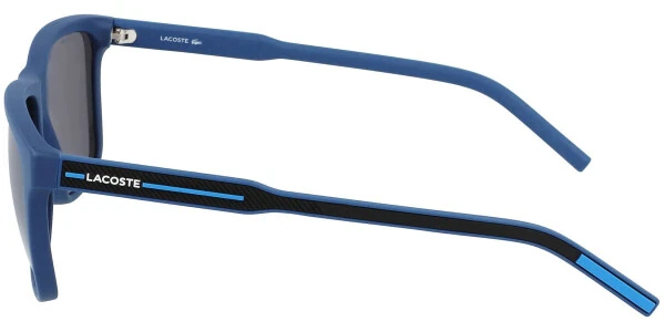 Lacoste Men's Matte Blue Steel-Tone Classic Soft Square Sport Sunglasses - L932S-421 - Lacoste