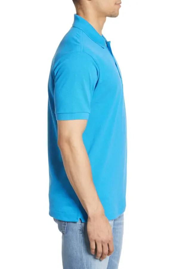 Lacoste Mens Pique Button Placket Polo - 1