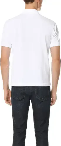 Lacoste Short Sleeve Jersey Interlock Regular Fit Mens Polos Size S, Color: White - 1