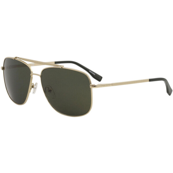 Lacoste L188S 714 Men's Green Lens Gold Metal Frame Sunglasses - 1