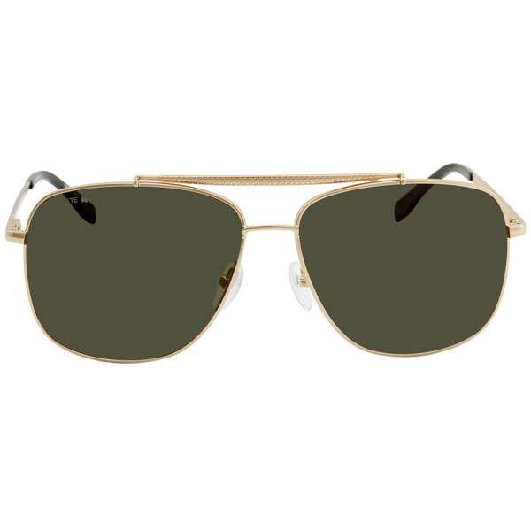 Lacoste L188S 714 Men's Green Lens Gold Metal Frame Sunglasses - 2