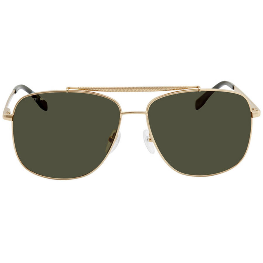 Lacoste L188S 714 Men's Green Lens Gold Metal Frame Sunglasses - 2