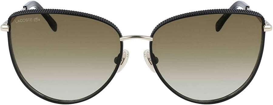 Lacoste LA 230S Metal Women's Cat-Eye Sunglasses Matte Onyx 59mm Adult - 1