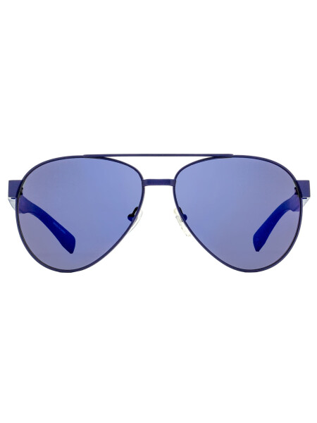 Lacoste Men Sunglasses L185S 424 Blue Matte Aviator Metal 60-14-140 - 2
