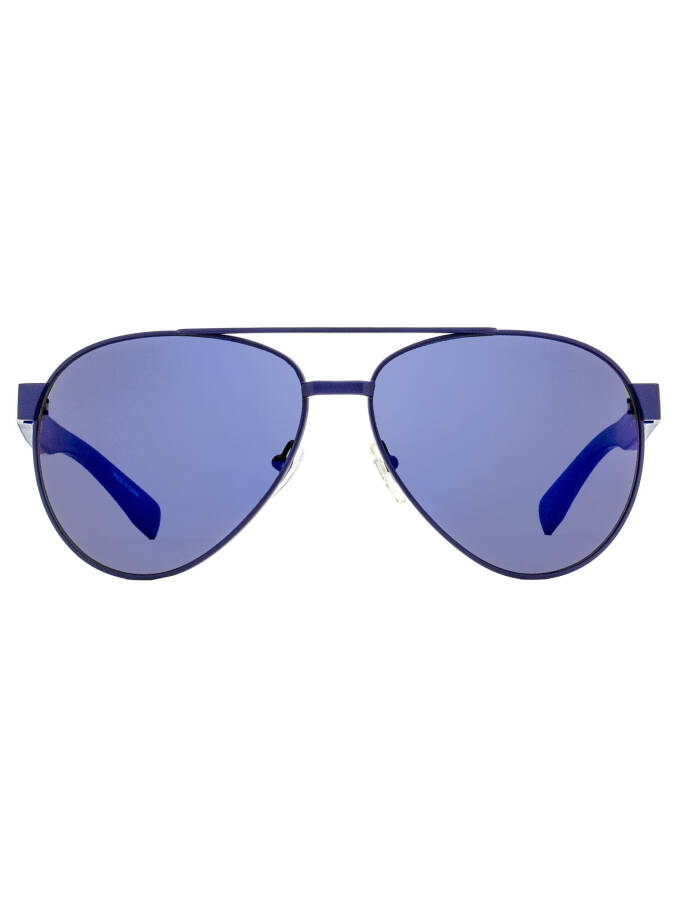 Lacoste Men Sunglasses L185S 424 Blue Matte Aviator Metal 60-14-140 - 2