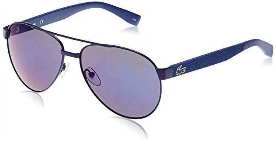 Lacoste Men Sunglasses L185S 424 Blue Matte Aviator Metal 60-14-140 - 3
