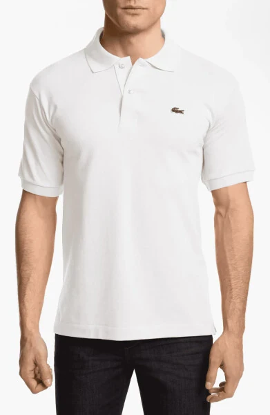 Lacoste Men's Classic Pique 100% Cotton Short Sleeve Polo White Size XL - Modazone