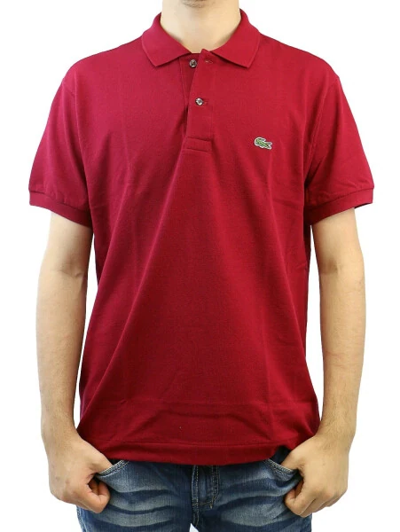 Lacoste Mens Classic Pique Polo Shirt Bordeaux Red 2XL - 4