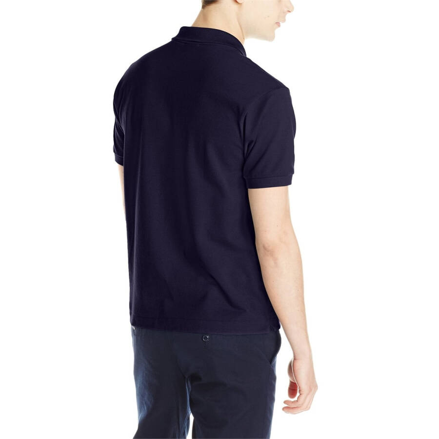 Lacoste Men's Original Cotton Pique Polo, Navy Blue, S - 3