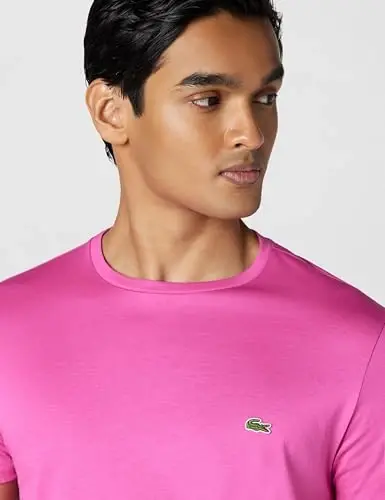 Lacoste Men's Short Sleeve Pima Jersey Crew Neck Tee - 3