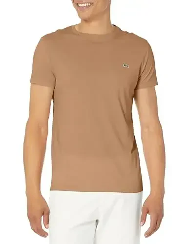 Lacoste Men's Short Sleeve Pima Jersey Crew Neck Tee - 1
