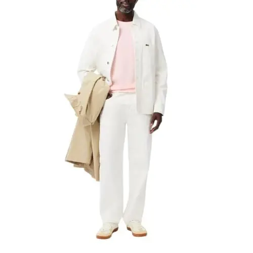 Lacoste Men's Short Sleeve Pima Jersey Crew Neck Tee - 4