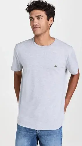 Lacoste Men's Short Sleeve Pima Jersey Crew Neck Tee - 5