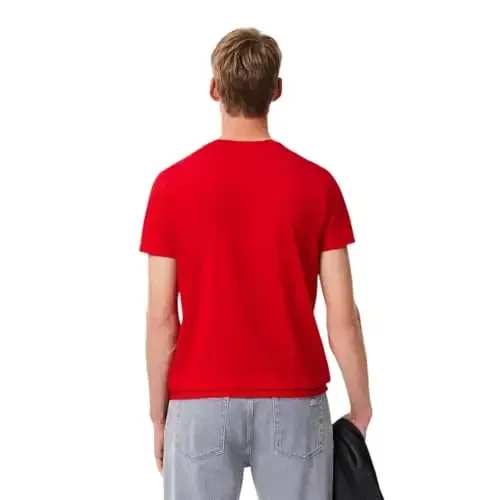 Lacoste Men's Short Sleeve Pima Jersey Crew Neck Tee - 3
