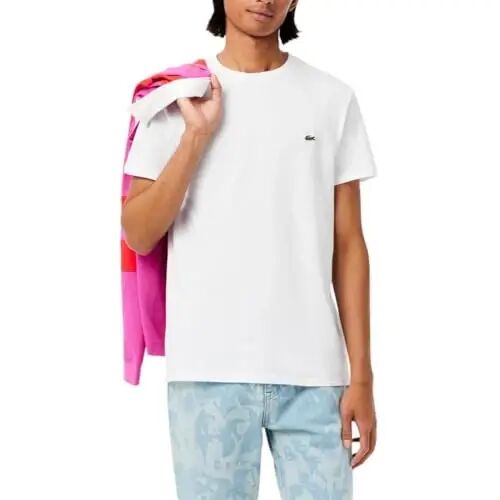 Lacoste Men's Short Sleeve Pima Jersey Crew Neck Tee 