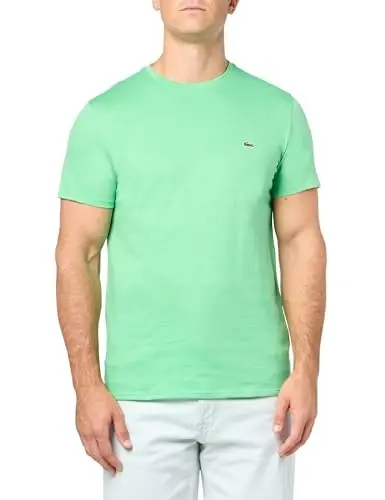 Lacoste Men's Short Sleeve Pima Jersey Crew Neck Tee - 1