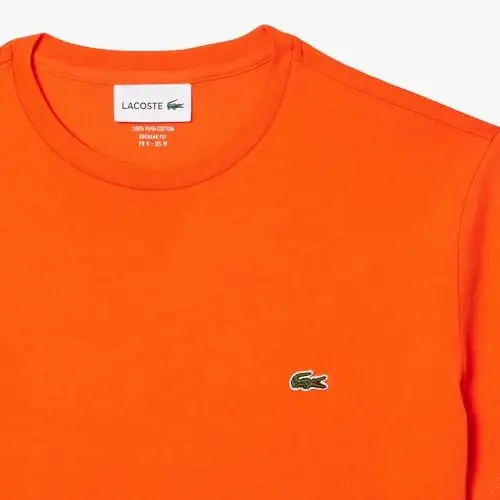 Lacoste Men's Short Sleeve Pima Jersey Crew Neck Tee - 5