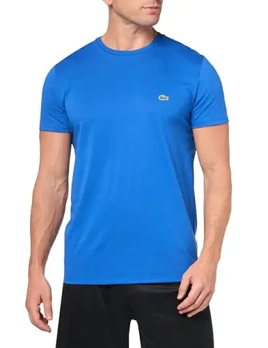 Lacoste Men's Short Sleeve Pima Jersey Crew Neck Tee - LACOSTE