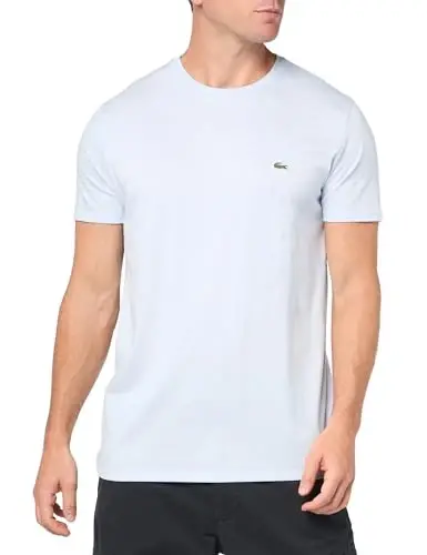 Lacoste Men's Short Sleeve Pima Jersey Crew Neck Tee - 1
