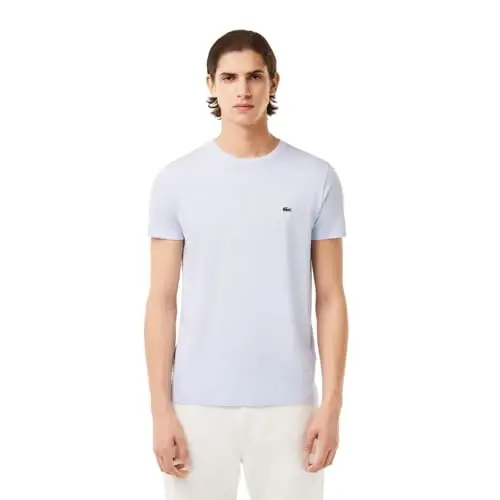 Lacoste Men's Short Sleeve Pima Jersey Crew Neck Tee - 5