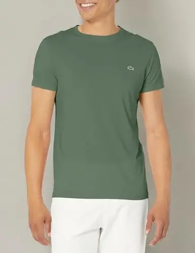 Lacoste Men's Short Sleeve Pima Jersey Crew Neck Tee - 3