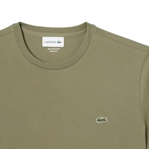 Lacoste Men's Short Sleeve Pima Jersey Crew Neck Tee - 6