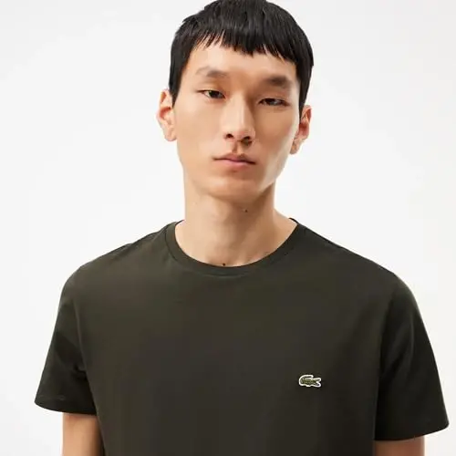 Lacoste Men's Short Sleeve Pima Jersey Crew Neck Tee - LACOSTE (1)