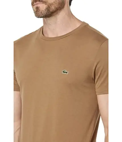 Lacoste Men's Short Sleeve Pima Jersey Crew Neck Tee - 3