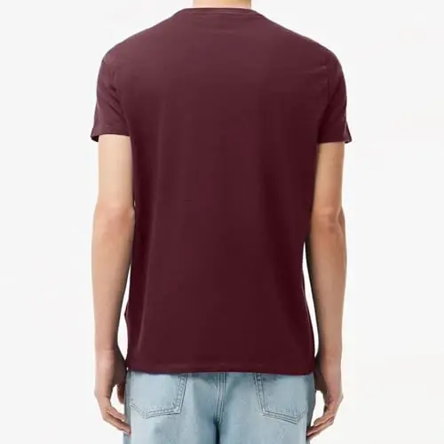 Lacoste Men's Short Sleeve Pima Jersey Crew Neck Tee - 4