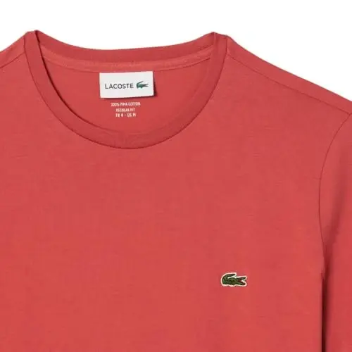 Lacoste Men's Short Sleeve Pima Jersey Crew Neck Tee - 4