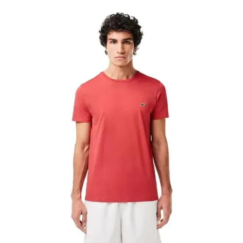 Lacoste Men's Short Sleeve Pima Jersey Crew Neck Tee - 5