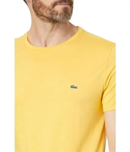 Lacoste Men's Short Sleeve Pima Jersey Crew Neck Tee - 3