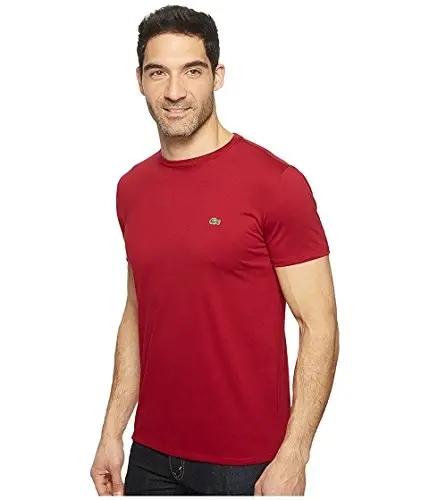 Lacoste Men's Short Sleeve Pima Jersey Crew Neck Tee - 2