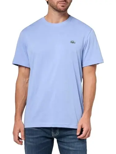 Lacoste Men's Short Sleeve Pima Jersey Crew Neck Tee - 1