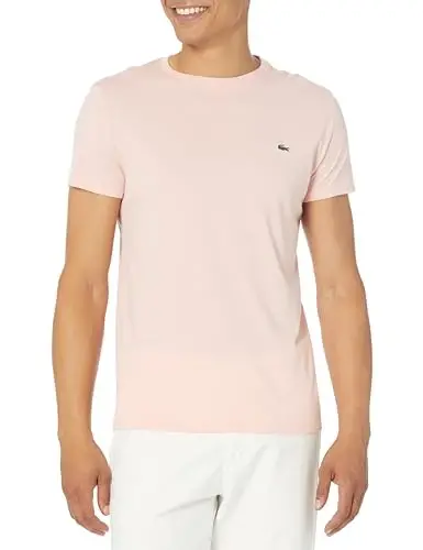 Lacoste Men's Short Sleeve Pima Jersey Crew Neck Tee - 1