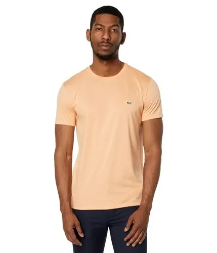 Lacoste Men's Short Sleeve Pima Jersey Crew Neck Tee - 1