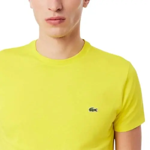 Lacoste Men's Short Sleeve Pima Jersey Crew Neck Tee - 4