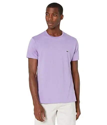 Lacoste Men's Short Sleeve Pima Jersey Crew Neck Tee - 1