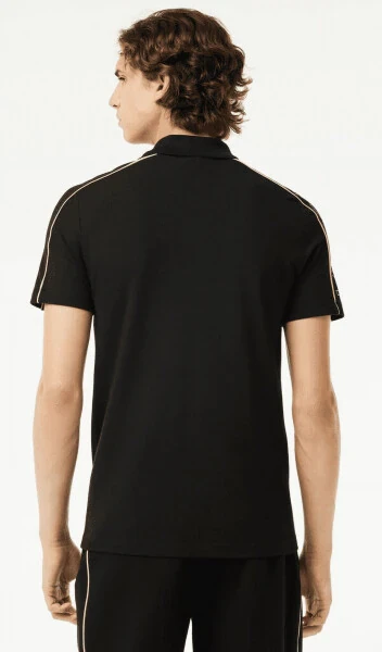 Lacoste NOIR/LIMEIRA Мужская рубашка-поло в стиле Colorblock, US X-Large - 3