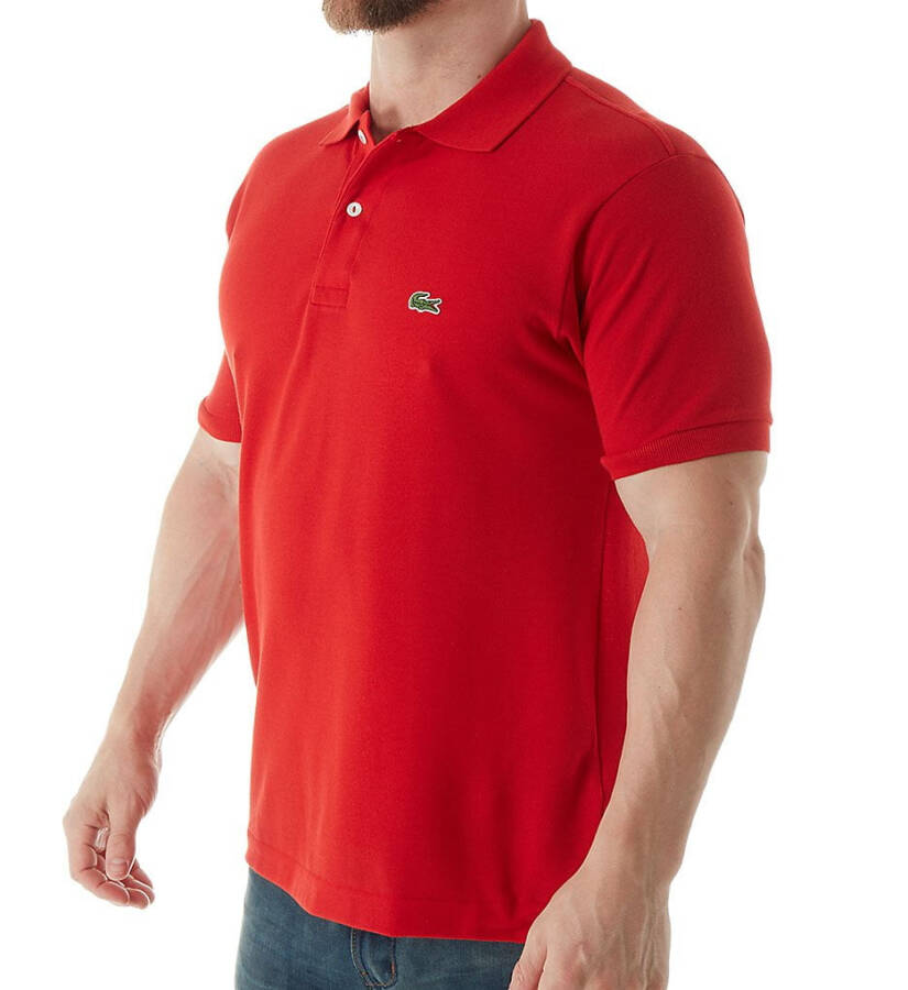 Lacoste RED Men's Classic Cotton Pique Fashion Polo Shirt, US 2X-Large - 1