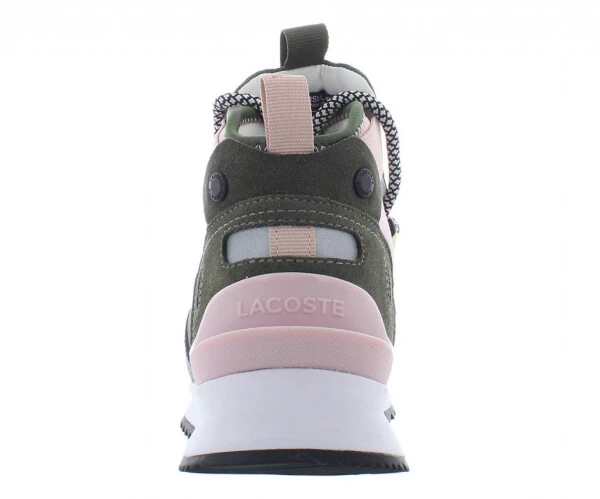 Lacoste Run Breaker 0320 1 SFA Sued Womens Shoes Size 5, Color: Dark Khaki/Light Pink- - 3