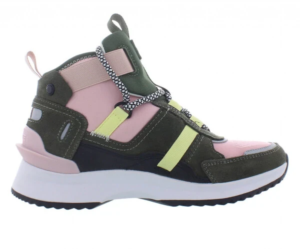 Lacoste Run Breaker 0320 1 SFA Sued Womens Shoes Size 5, Color: Dark Khaki/Light Pink- - LACOSTE (1)